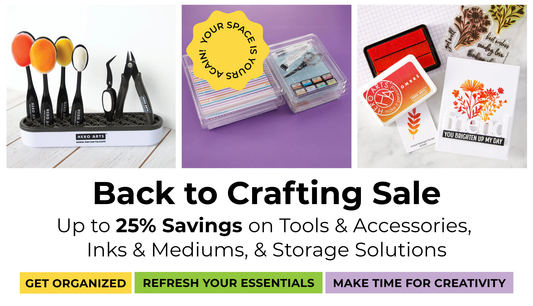 HERO ARTS - Back to Crafting Sale