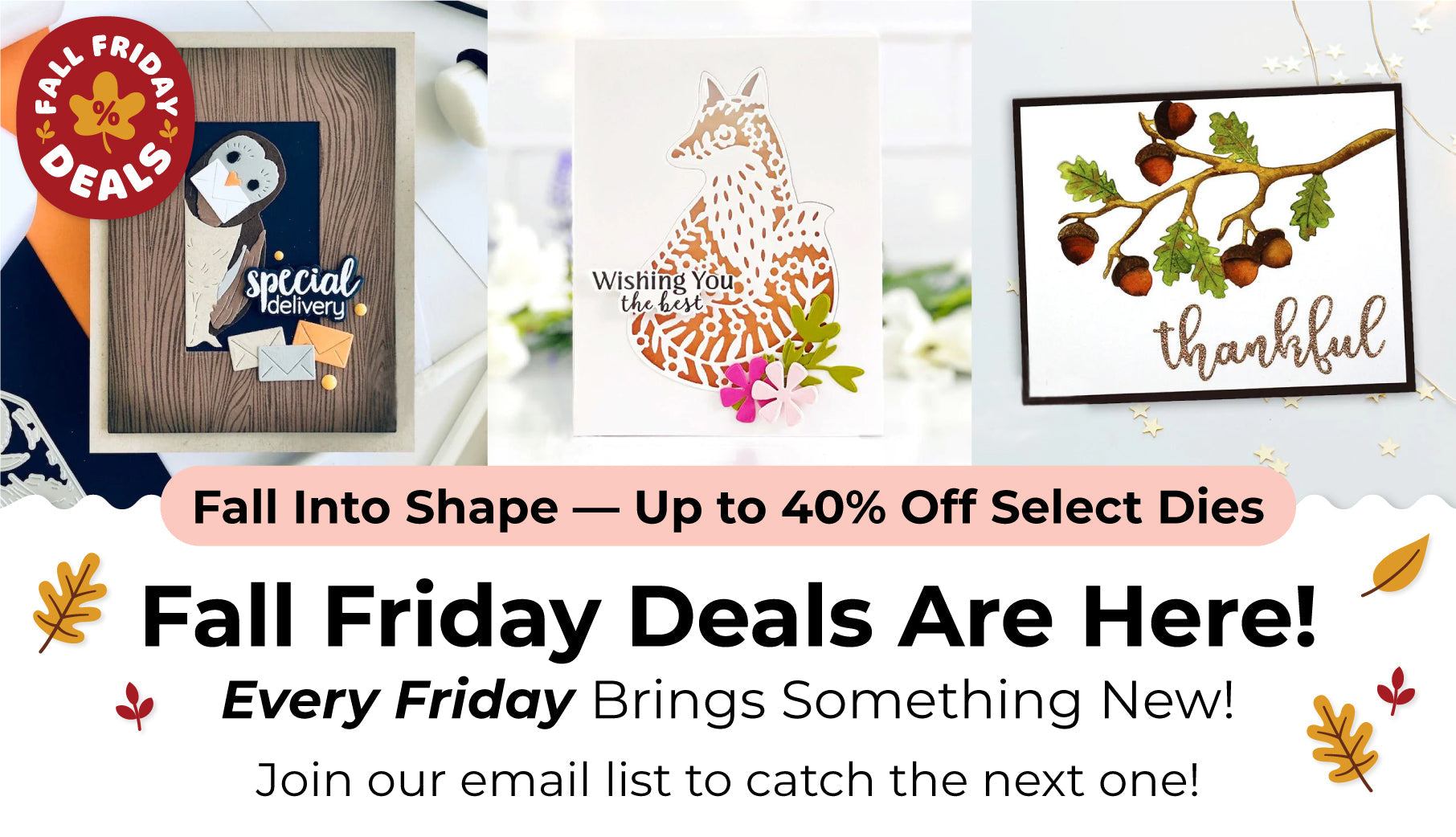 HERO ARTS - Fall Into Shape - Die Cutting Sale