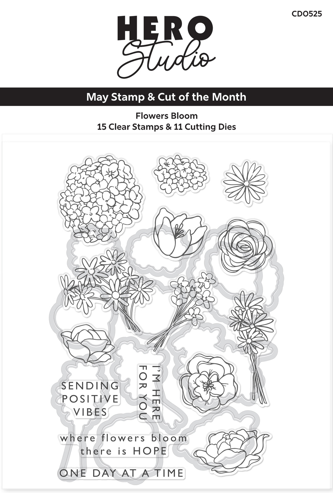 Flowers Bloom Stamp & Cut of the Month - May 2025