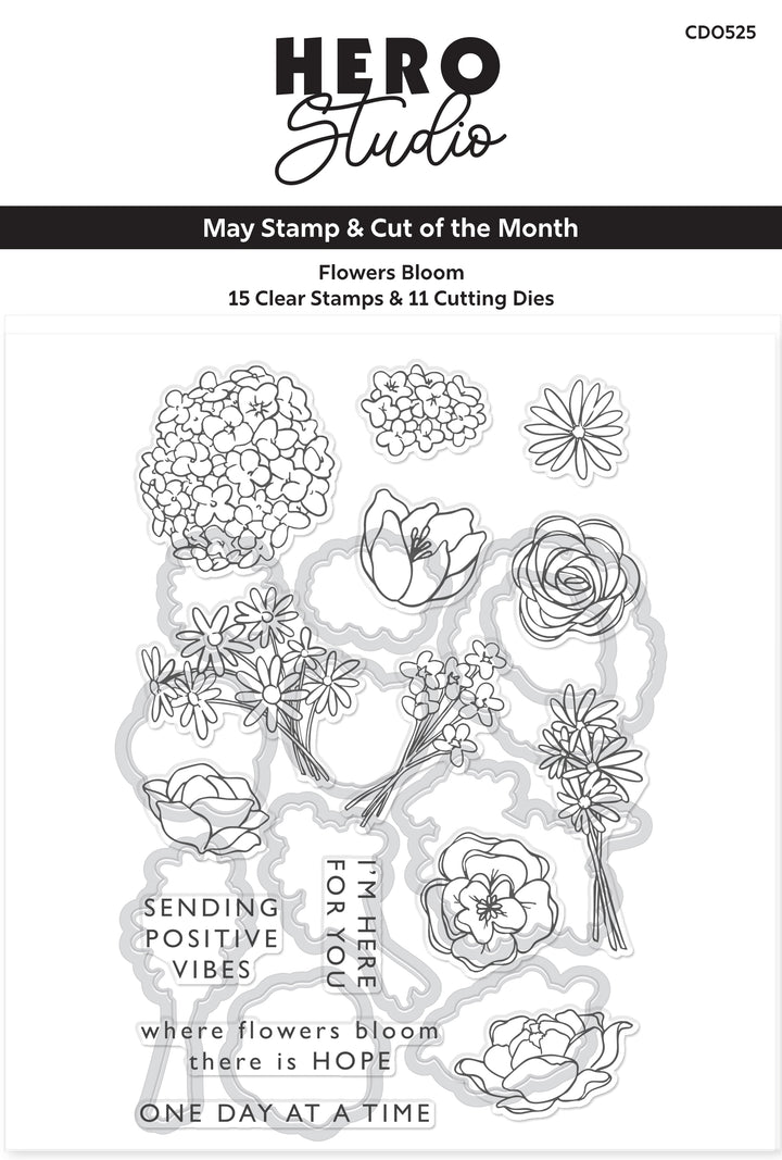 Flowers Bloom Stamp & Cut of the Month - May 2025