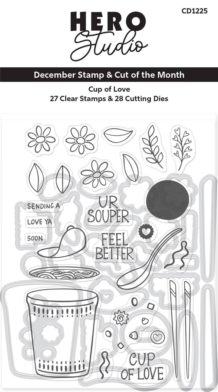 Cup of Love Stamp & Cut of the Month - December 2025