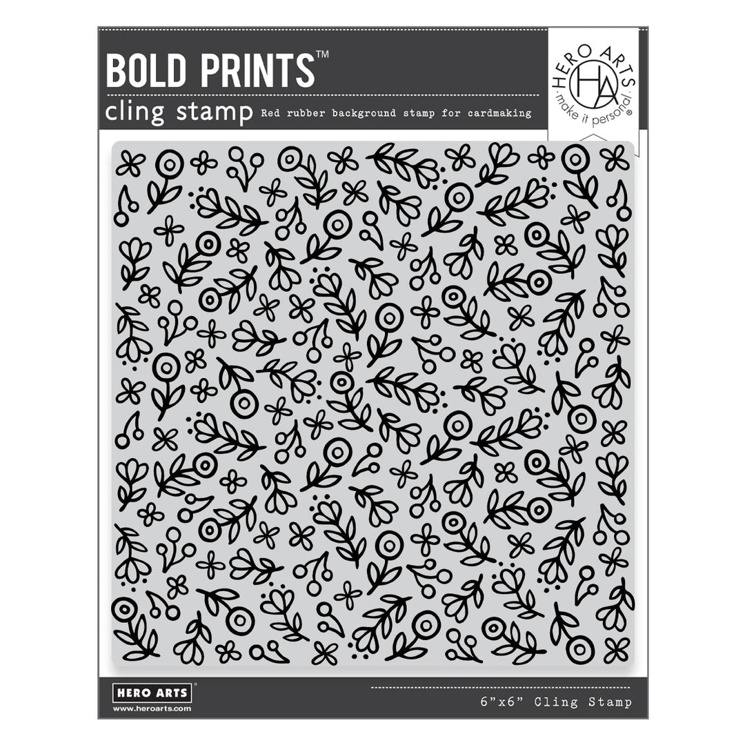 Hero Arts Whimsy Floral Cling Rubber Stamp from the Spring Whimsy Collection