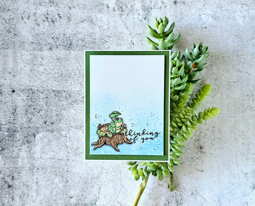 Raindrop Ripples Cling Stamp of the Month - April 2025