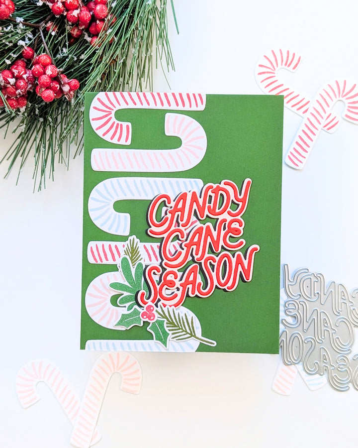 Candy Cane Swag Clear Stamp Set
