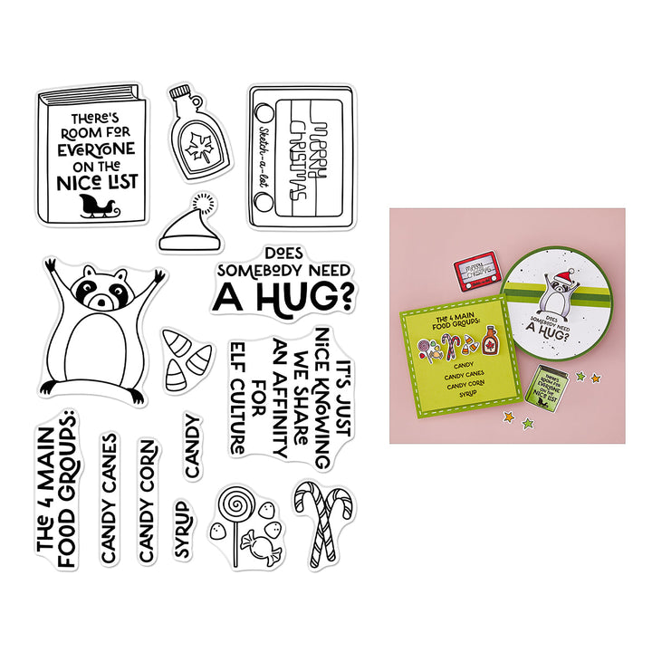 Elf Culture Clear Stamp Set from the Yule Fuel Collection