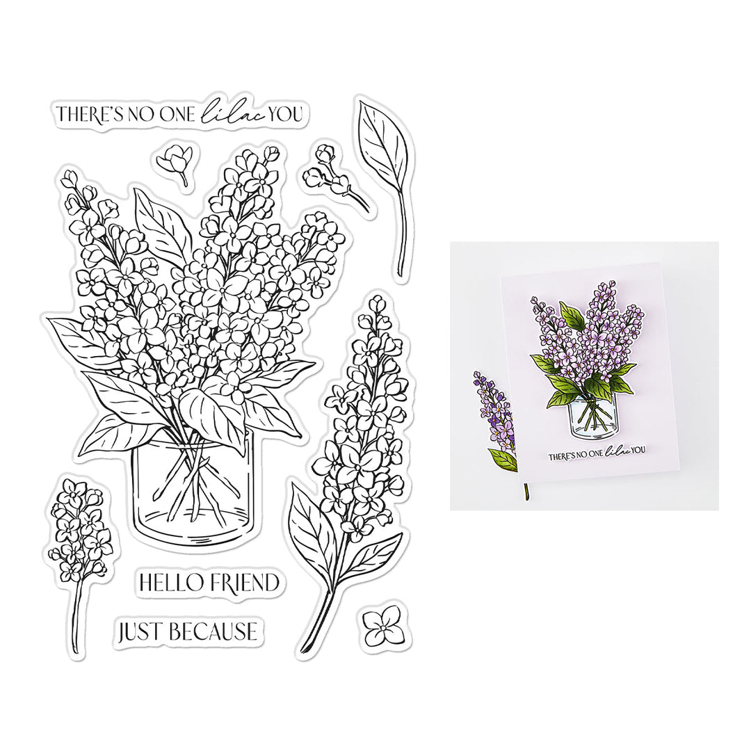 No One Lilac You Clear Stamp Set