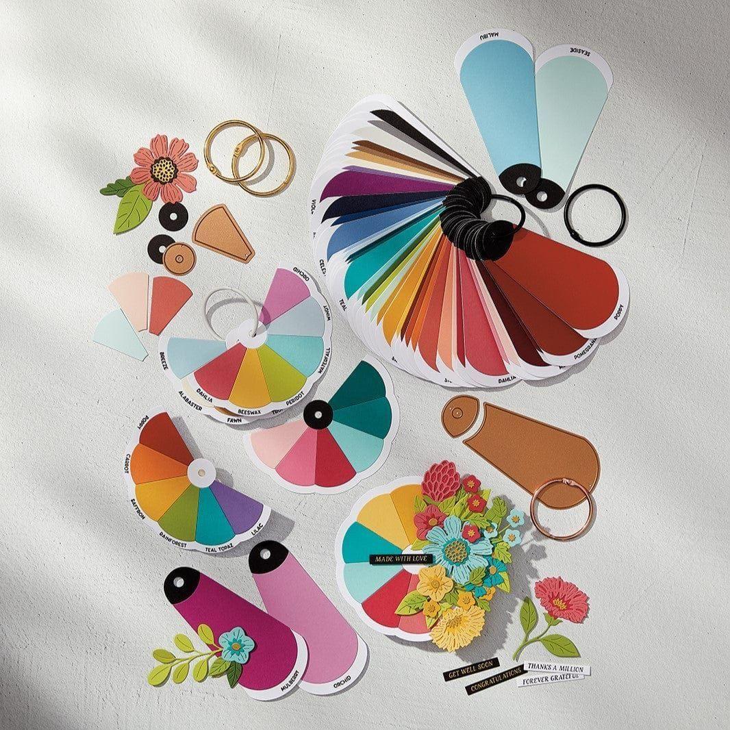 Color Swatch Petal Etched Dies from the ColorWheel Swatch Party Collection