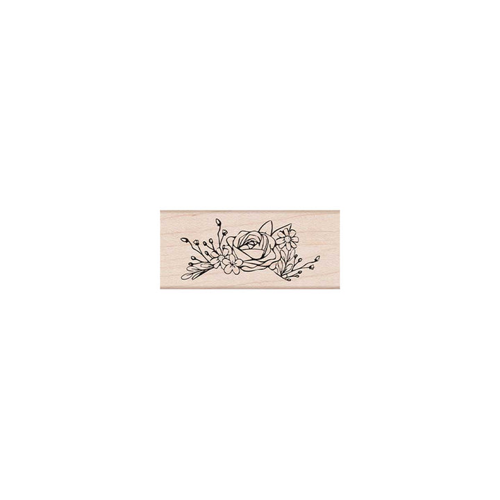 Rose Arrangement Woodblock Stamp