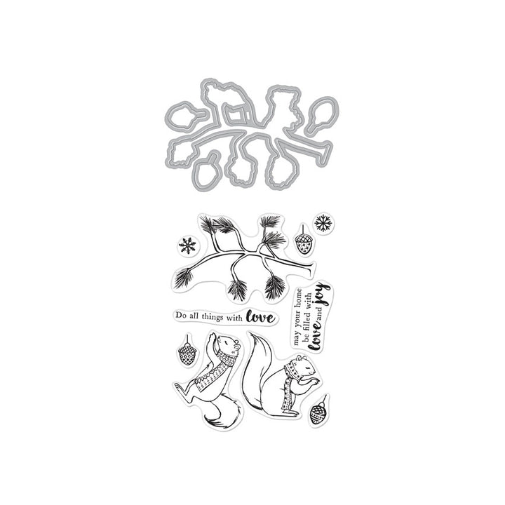 Christmas Squirrels Stamp & Die Set
