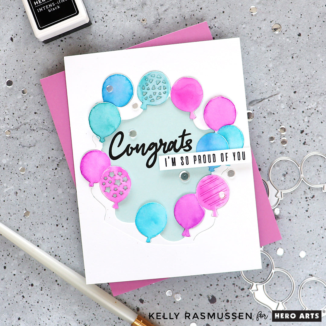 Congrats Happy Stamp & Cut Set
