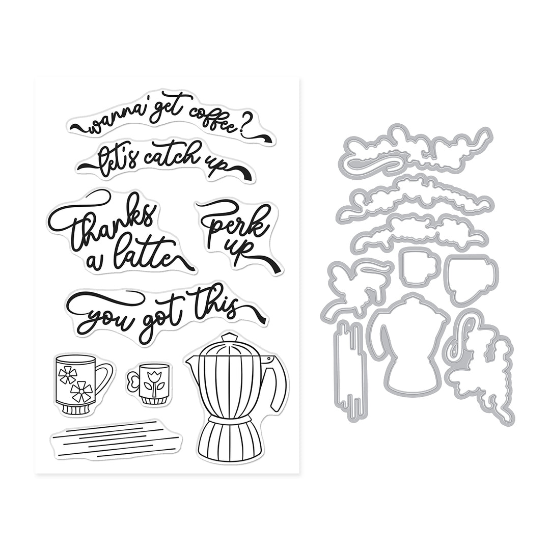 Hero Arts Perk Up Stamp & Cut Set