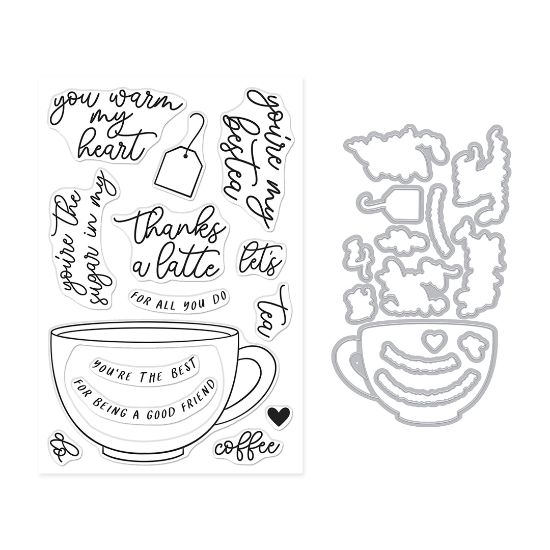 Hero Arts Coffee or Tea Stamp & Cut