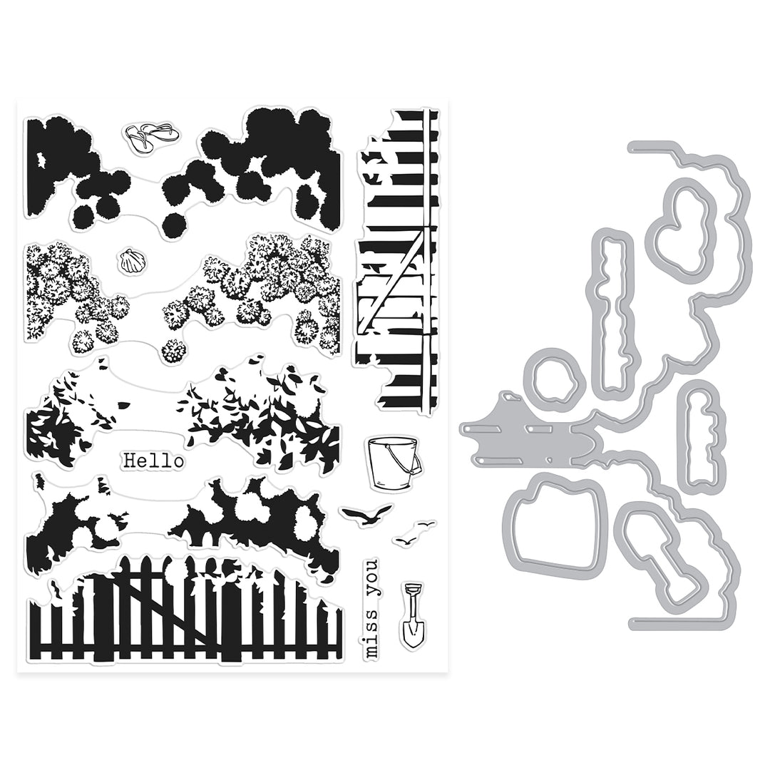 Coastal Blooms HeroScape Stamp & Cut