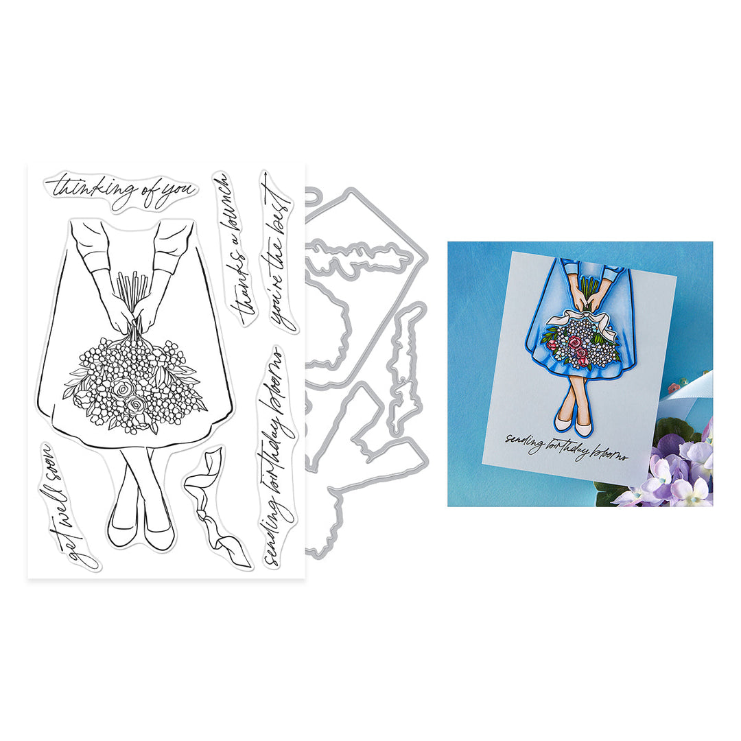Summer Bouquet Stamp & Cut