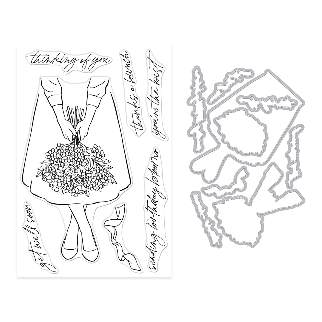 Summer Bouquet Stamp & Cut