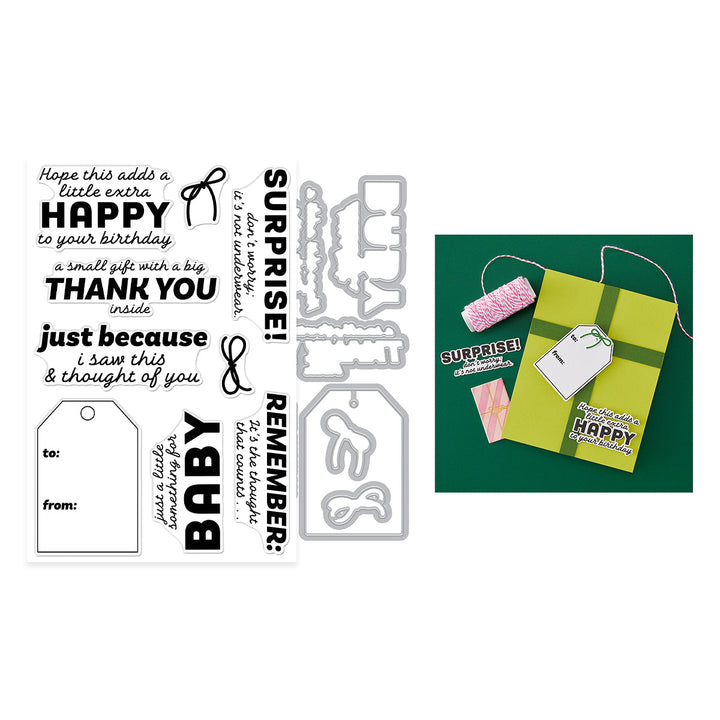 Just Because Stamp & Cut Set