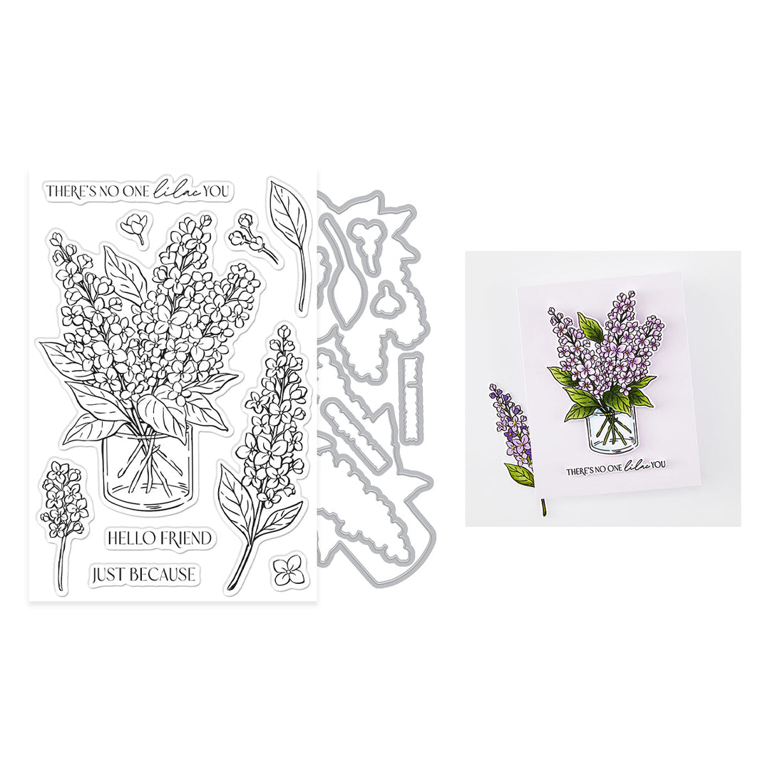 No One Lilac You Stamp & Cut Set