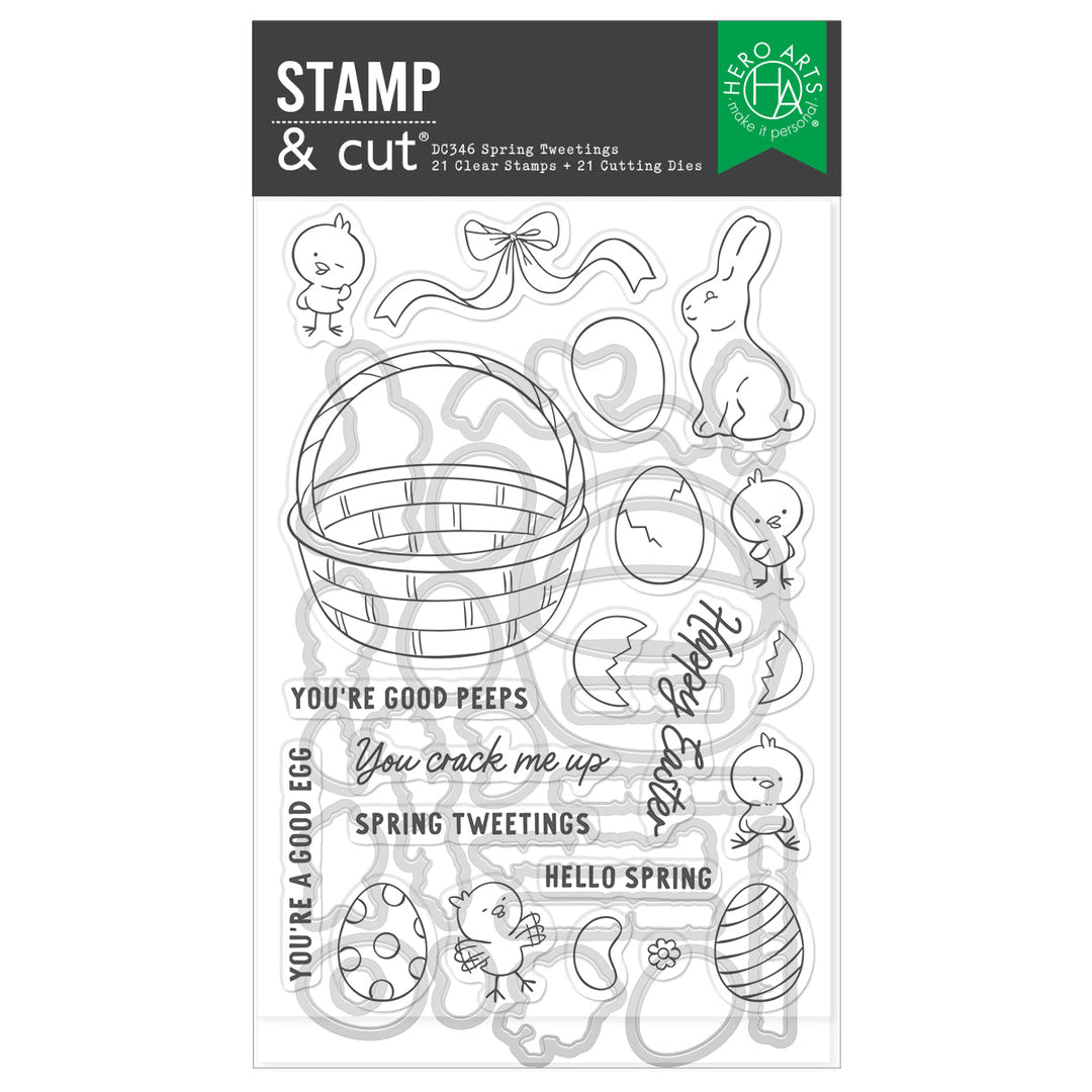 Spring Tweetings Stamp & Cut Set