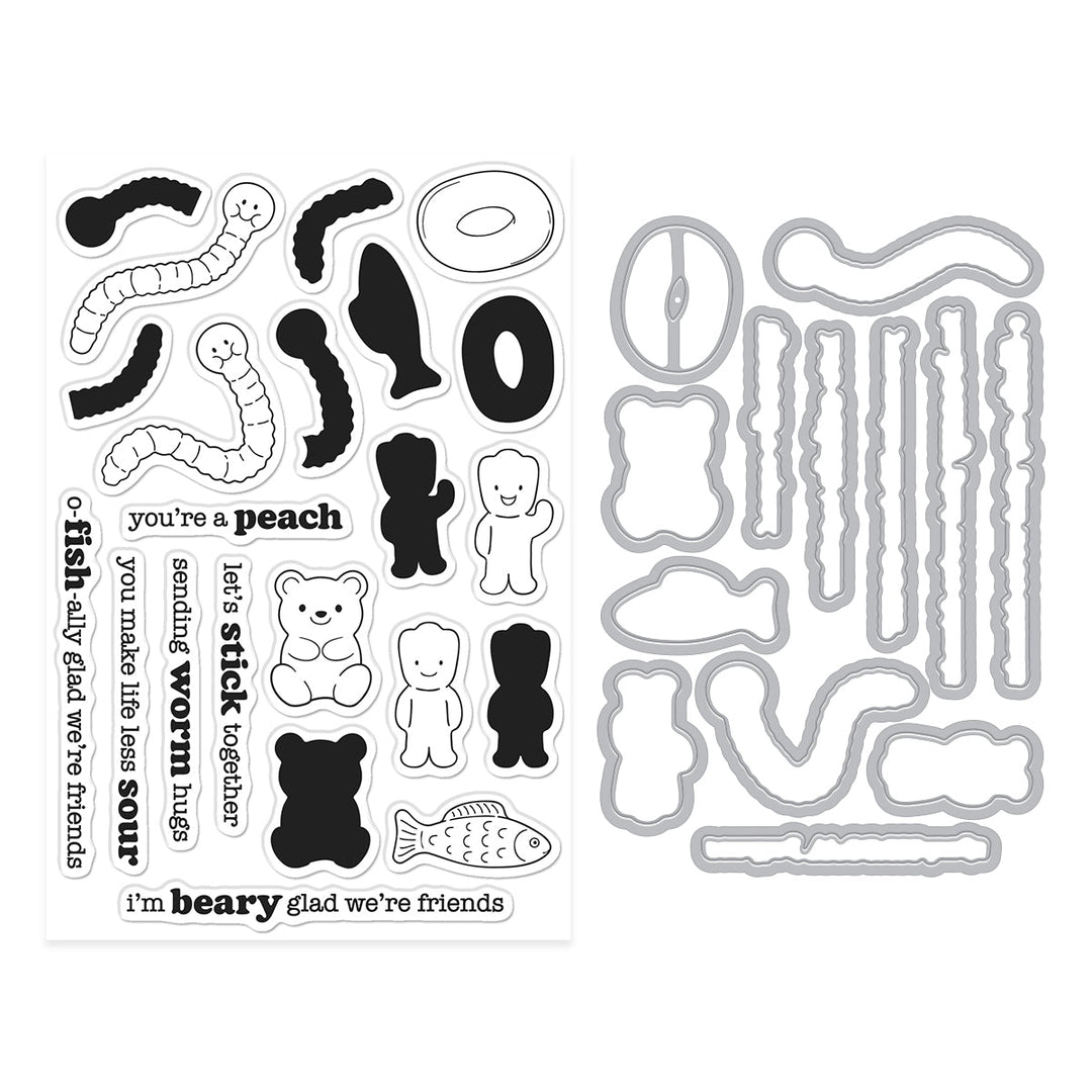 Let's Stick Together Stamp & Cut by Carly Tee