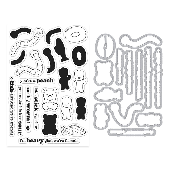Let's Stick Together Stamp & Cut by Carly Tee