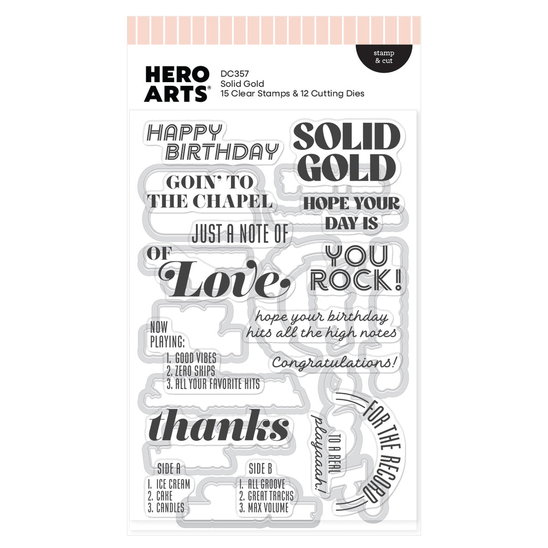 Solid Gold Stamp & Cut