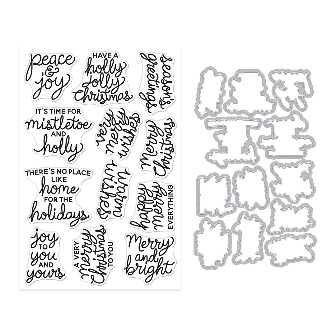 Very Merry Wishes Stamp & Cut