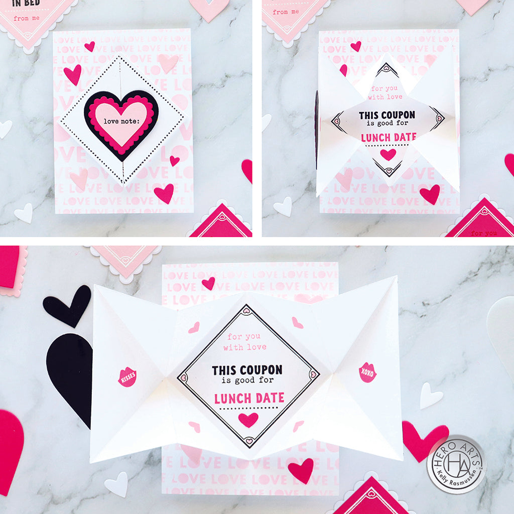 Folded Love Note Die Set