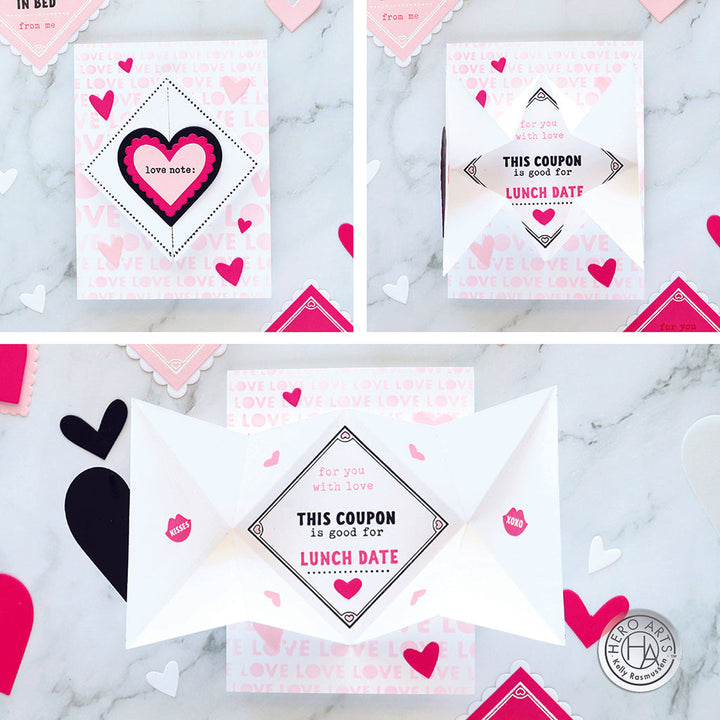 Folded Love Note Die Set