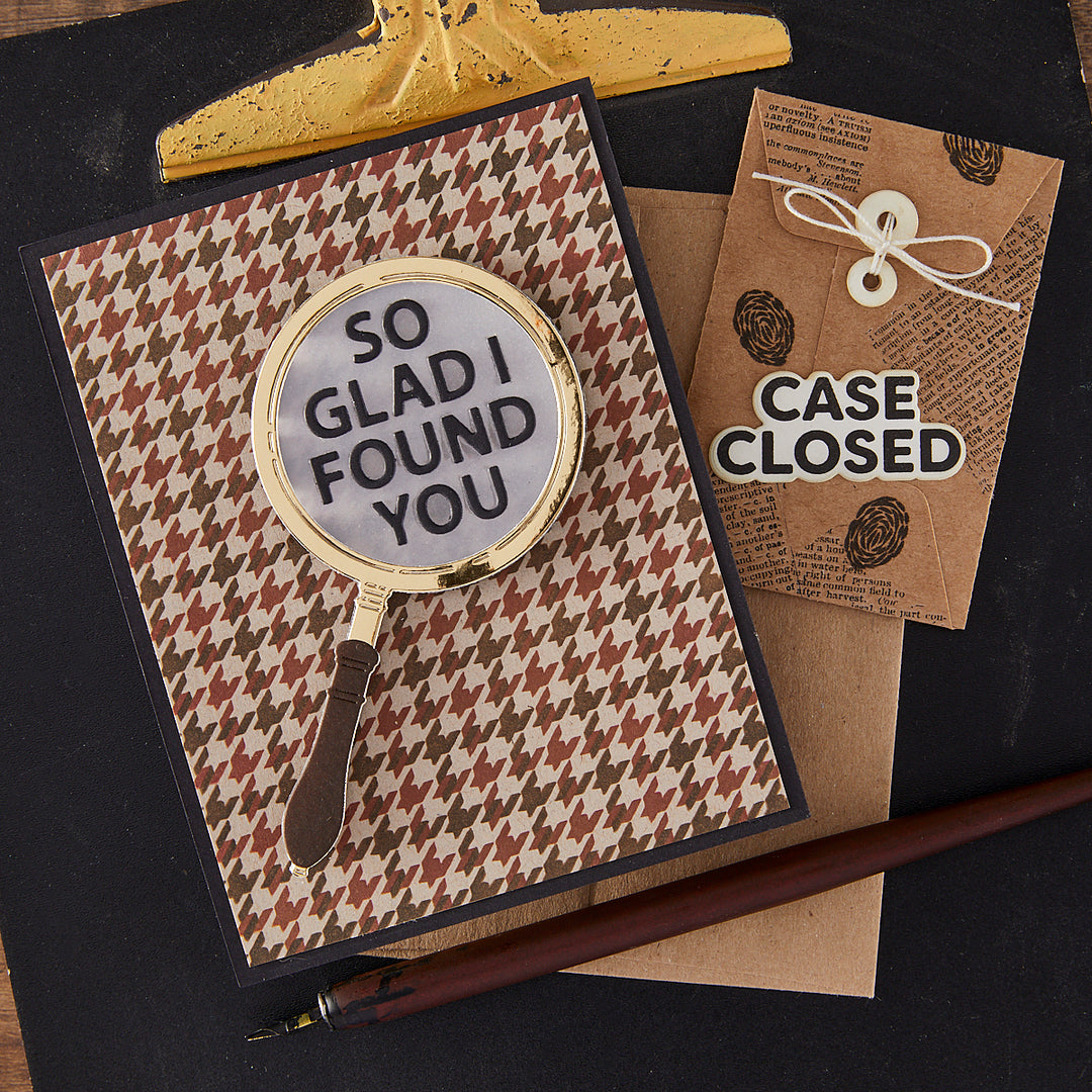 It's No Mystery Stamp & Cut Set from the Case Closed Collection