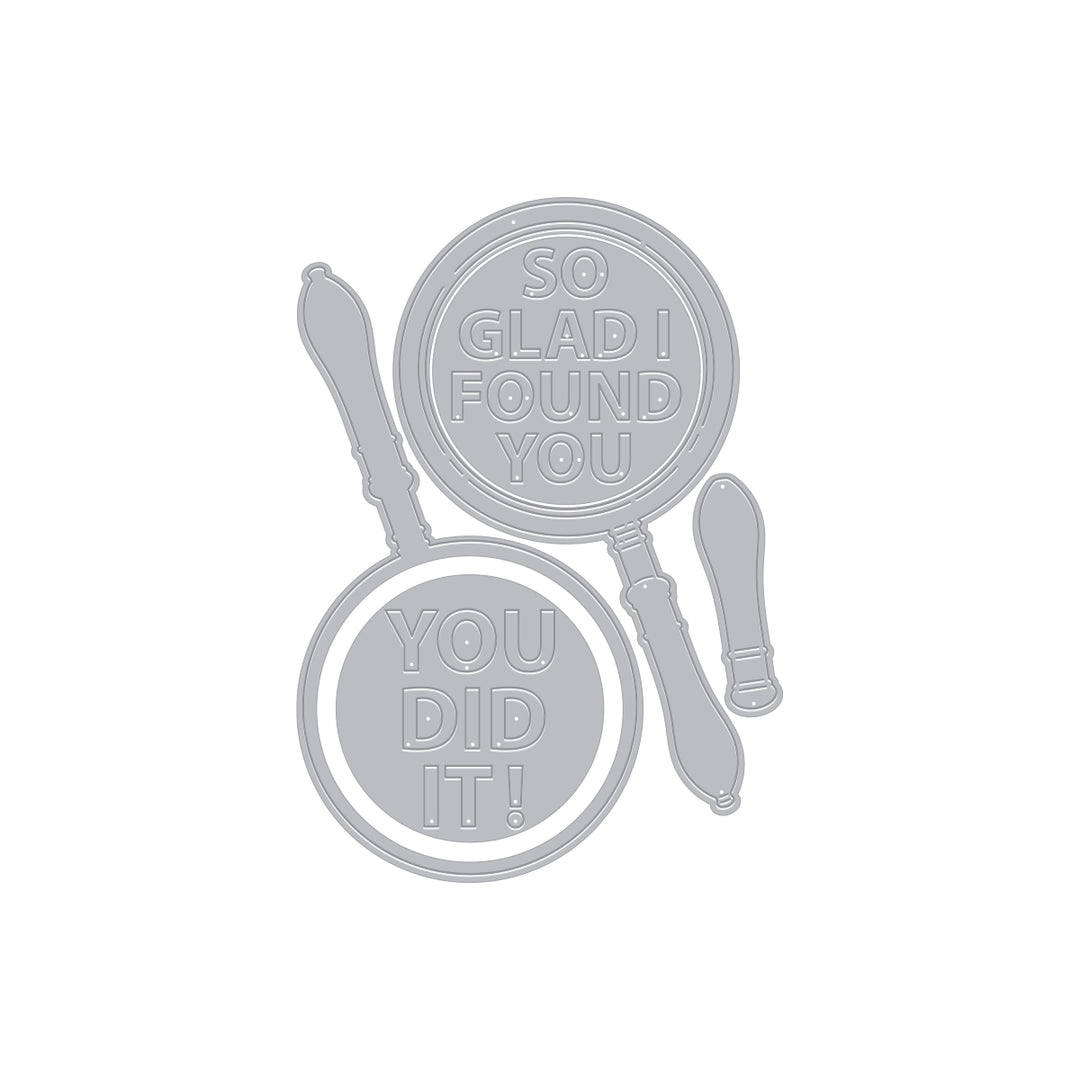 Magnifying Glass Die Set from the Case Closed Collection