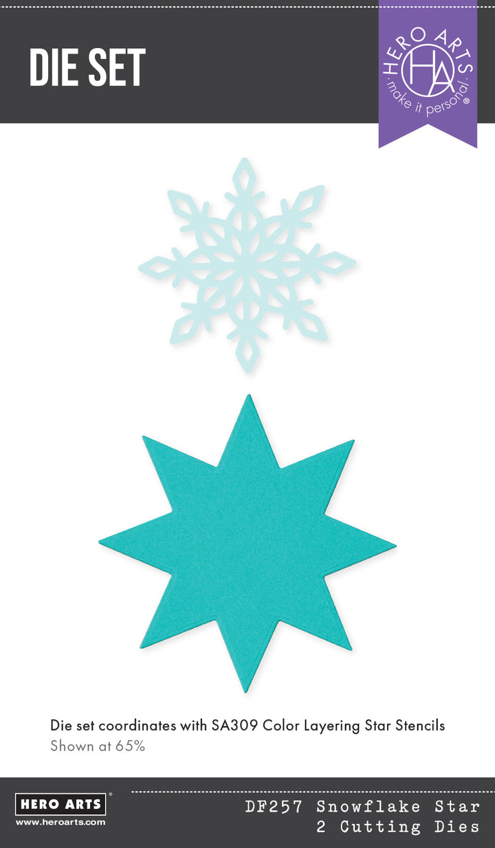 Snowflake Star Etched Dies