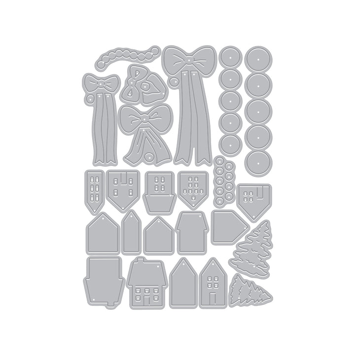 Winter Wreath Accessories Die Set