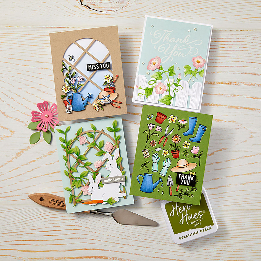 Gardening Tools & Flowers Cover Plate Die