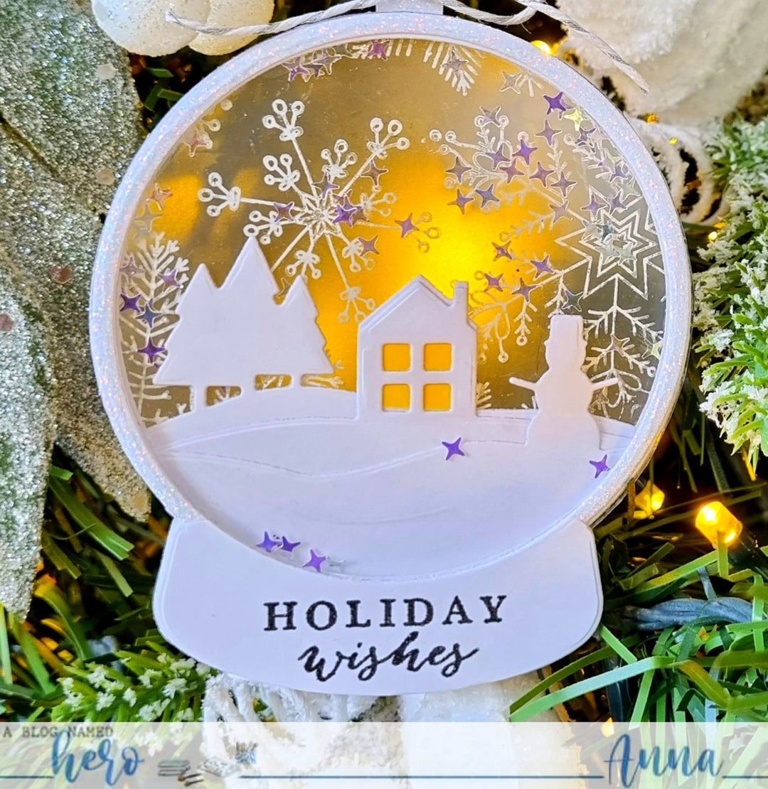 Hand Drawn Snowflakes Bold Prints Cling Stamp