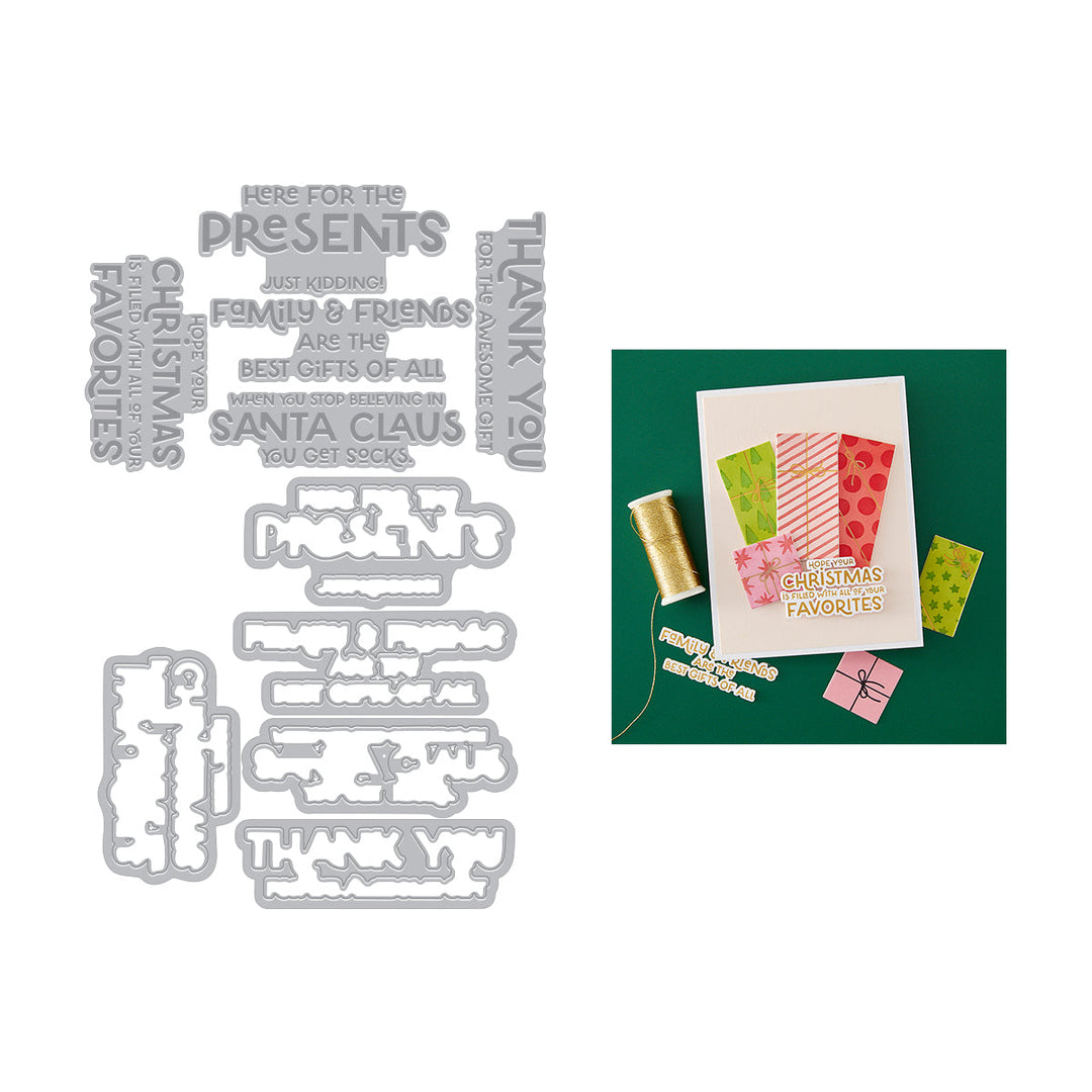 Here for the Presents Letterpress + Foil & Cut