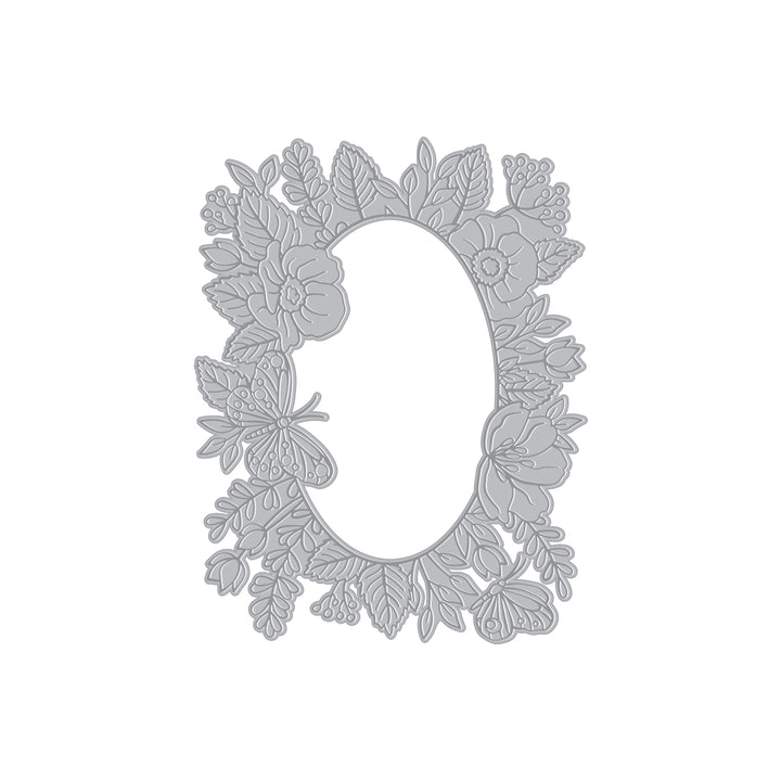 Floral Frame Letterpress + Foil Plate