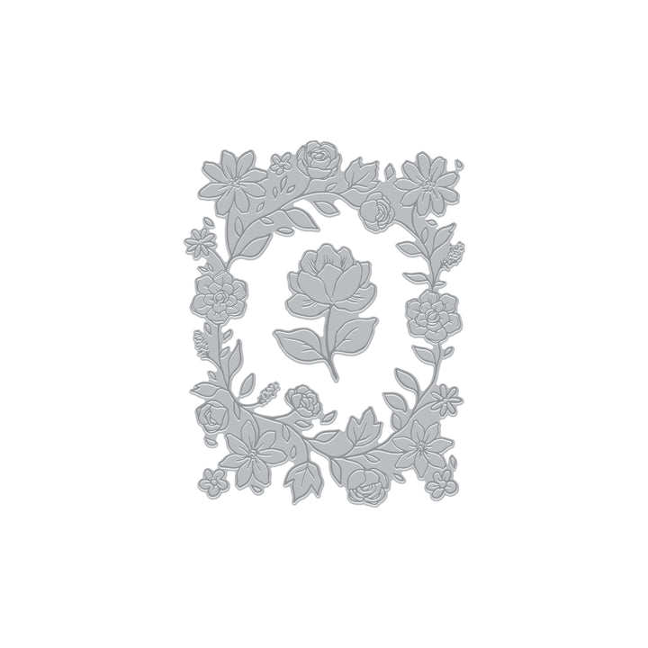 Floral Border Letterpress + Foil Plate from the Lovely LetterPress Collection