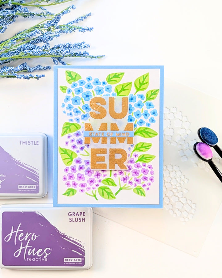 Hydrangea Layering Stencils of the Month - June 2025