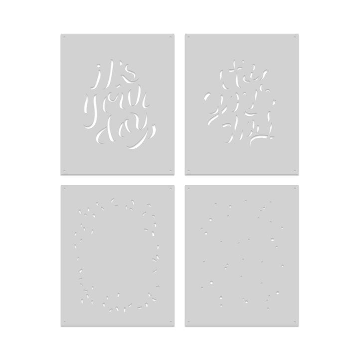 It's Your Day Confetti Layering Stencils of the Month - March 2025