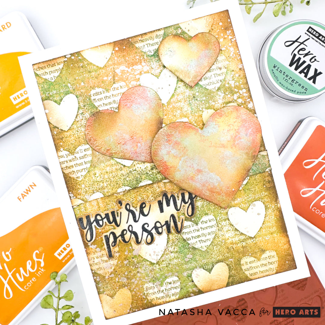 Checkered Hearts - January Cling Stamp of the Month