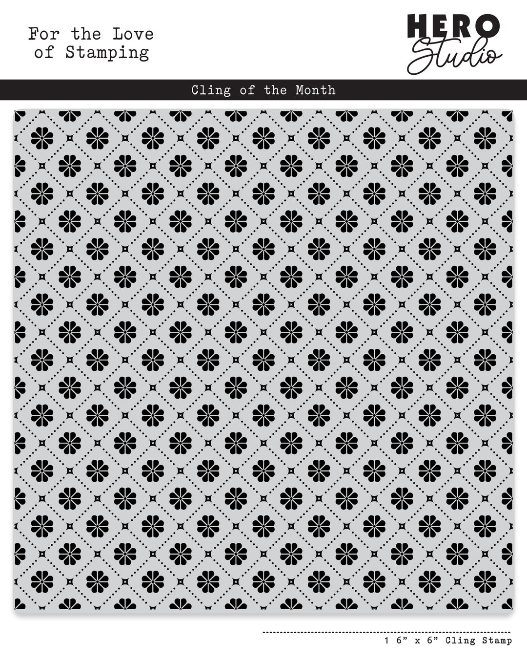 Floral Tiles Cling Stamp of the Month - May 2025