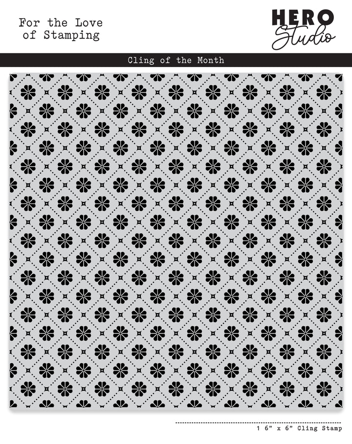 Floral Tiles Cling Stamp of the Month - May 2025