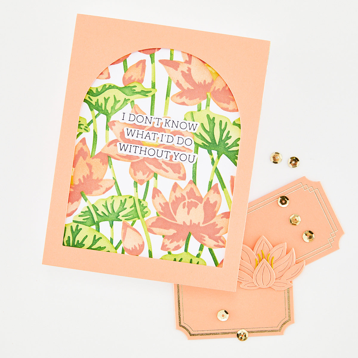 Lotus Field LetterPress + Foil Plate & Stencil Bundle