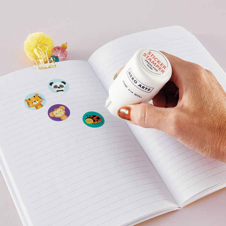 Hero Arts Critters Sticker Stamper Refill Pack - 100 Stickers
