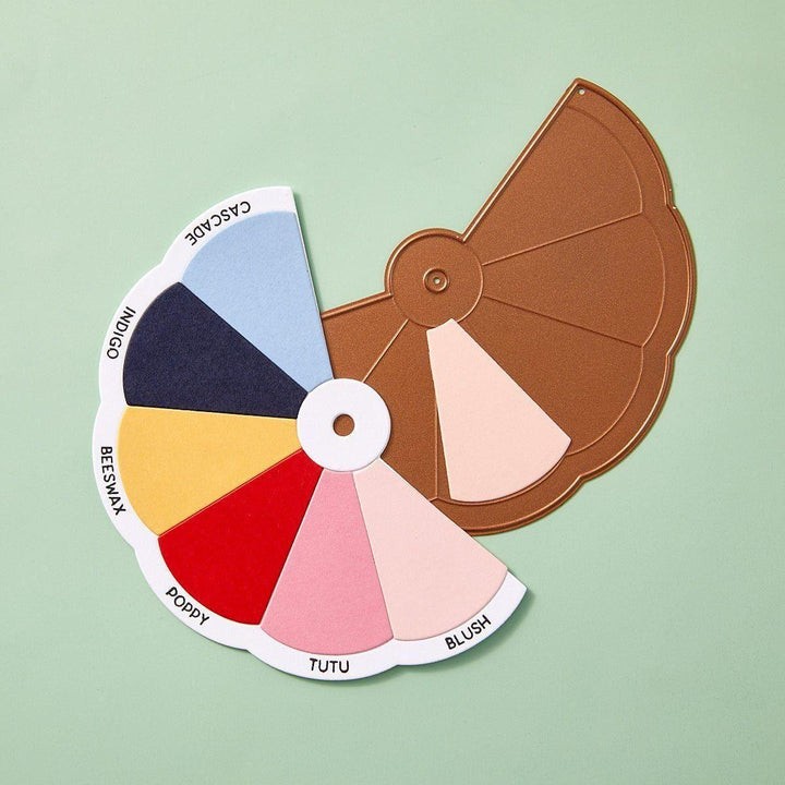 Color Swatch Wheel Etched Dies from the ColorWheel Swatch Party Collection