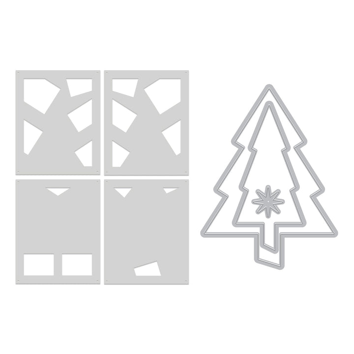 Very Merry Tree Die & Stencil Bundle