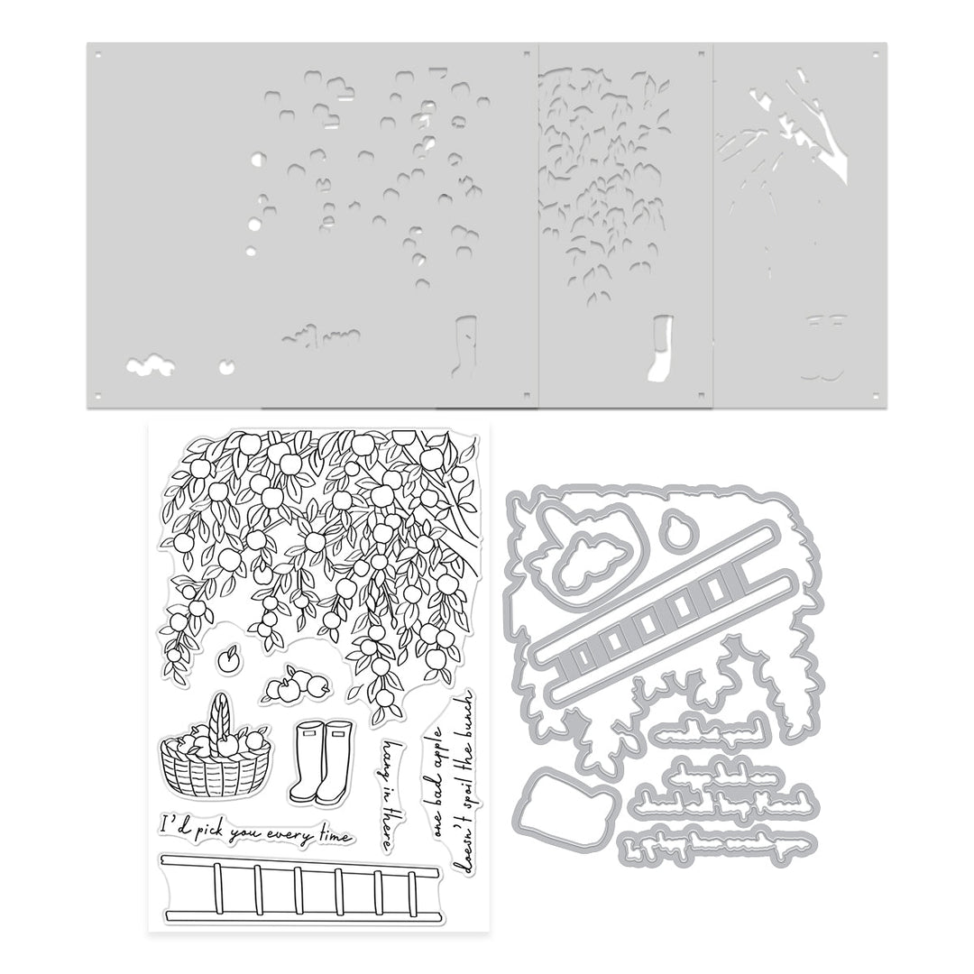 In The Orchard Stamp & Cut & Stencil Bundle
