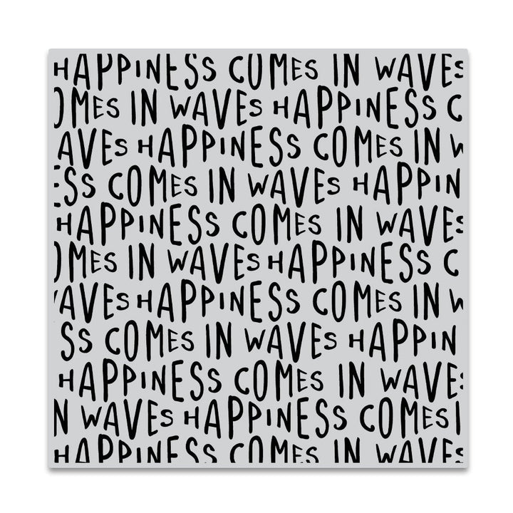 CG849 Happiness Waves Bold Prints - Hero Arts