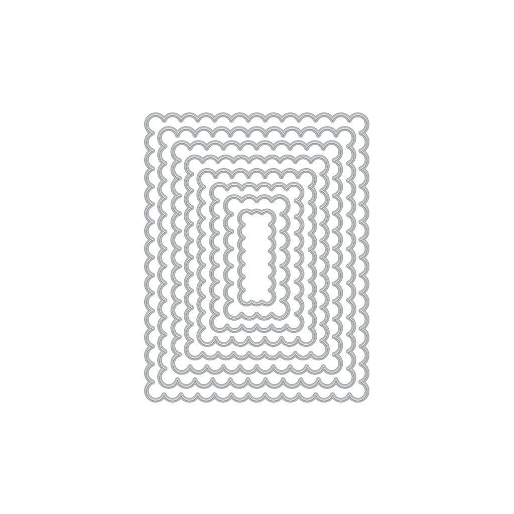 DF124 Scalloped Rectangles Infinity Dies (H) - Hero Arts