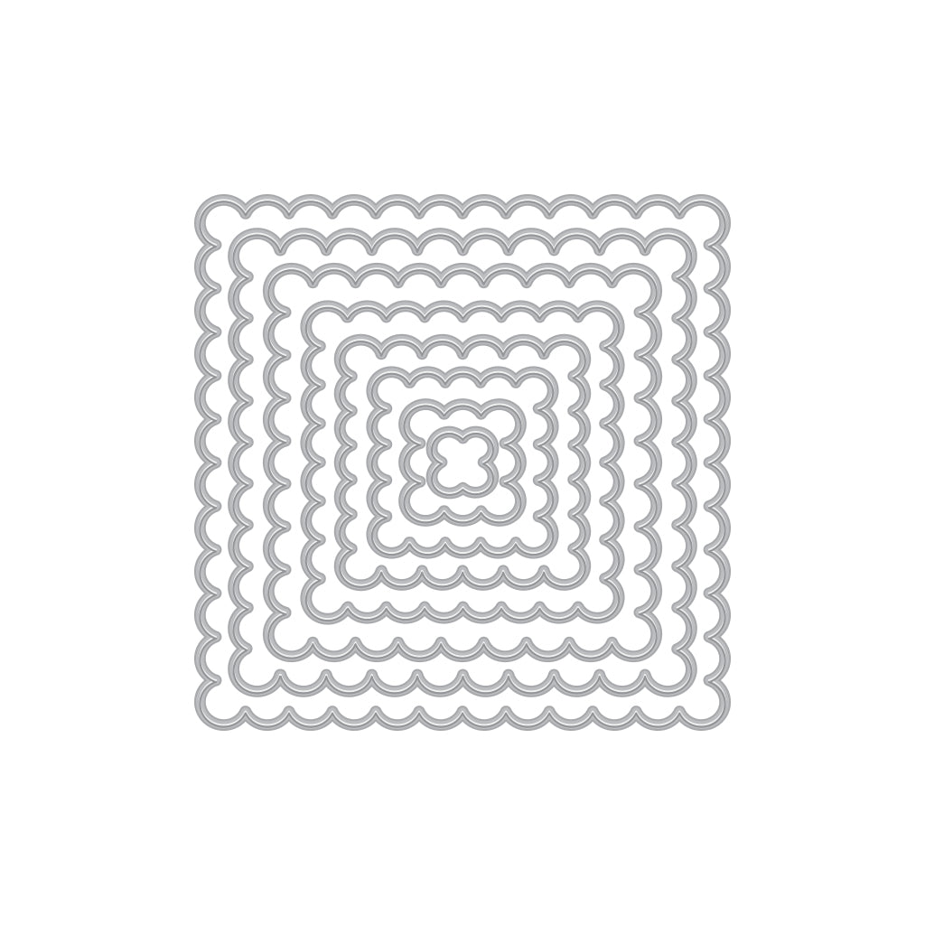 DF183 Square Scallop Infinity Dies (H) - Hero Arts